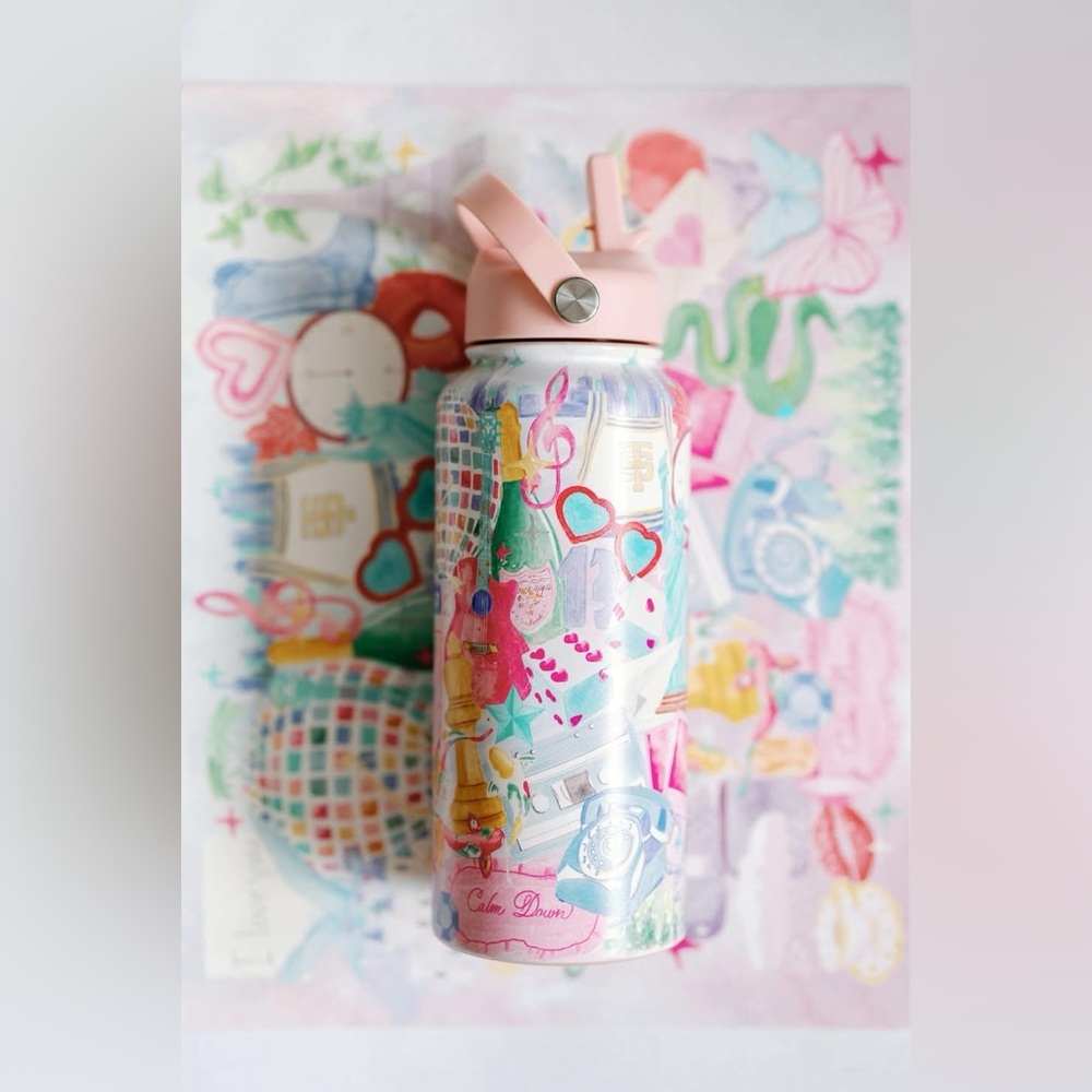Taylor Swift 32 oz tumbler locally made artist in Birmingham, Alabama